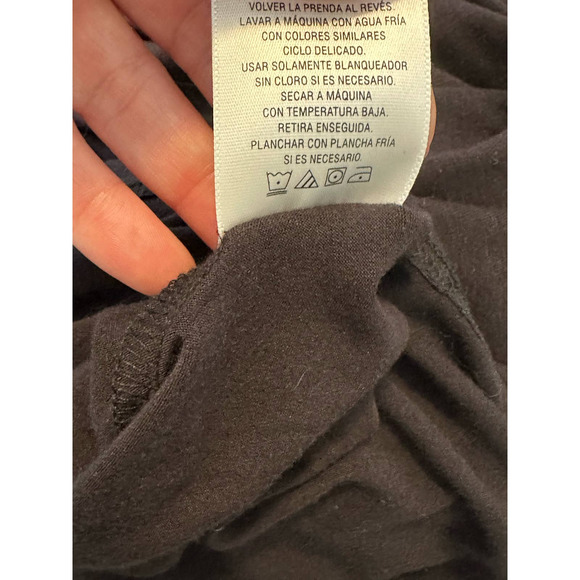 Apostrophe black long sleeves high neck top size Large - Picture 6 of 9